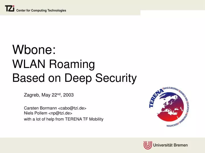 wbone wlan roaming based on deep security