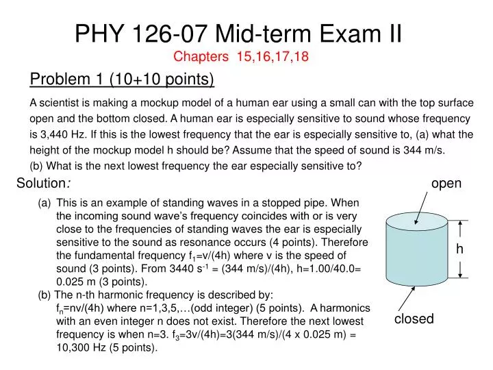phy 126 07 mid term exam ii