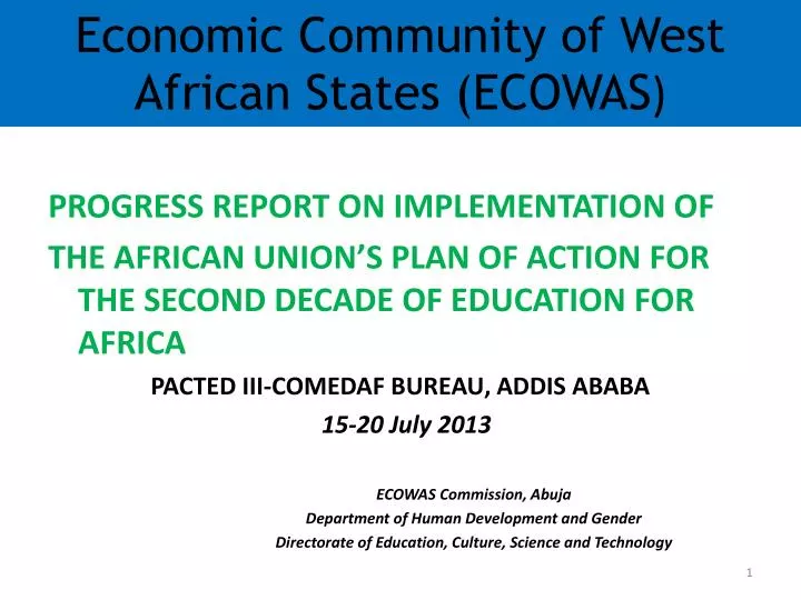 economic community of west african states ecowas