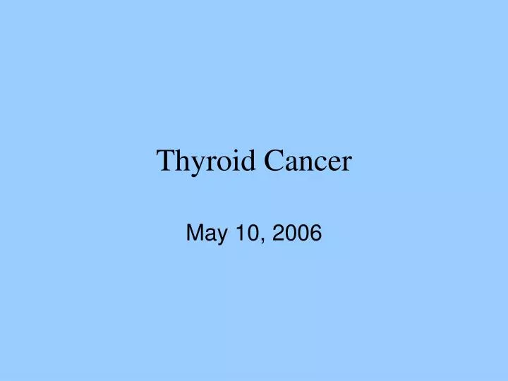 thyroid cancer