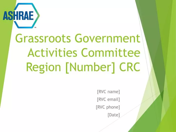 grassroots government activities committee region number crc