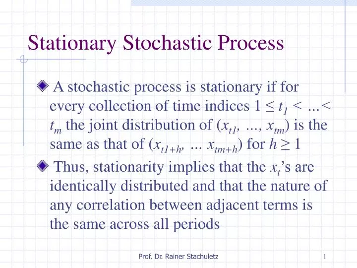 stationary stochastic process