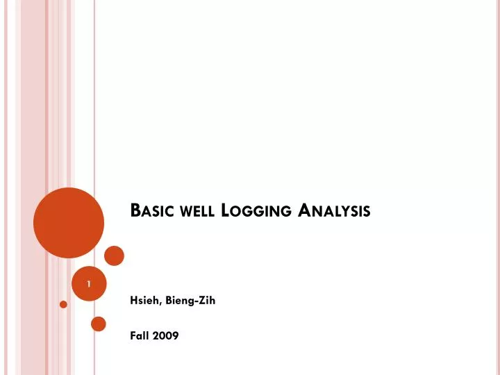 basic well logging analysis