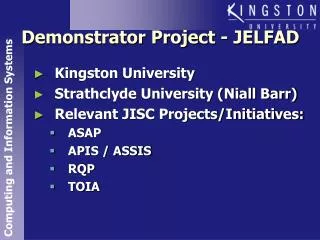 Demonstrator Project - JELFAD