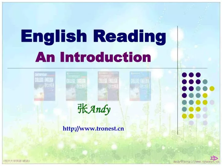 english reading an introduction