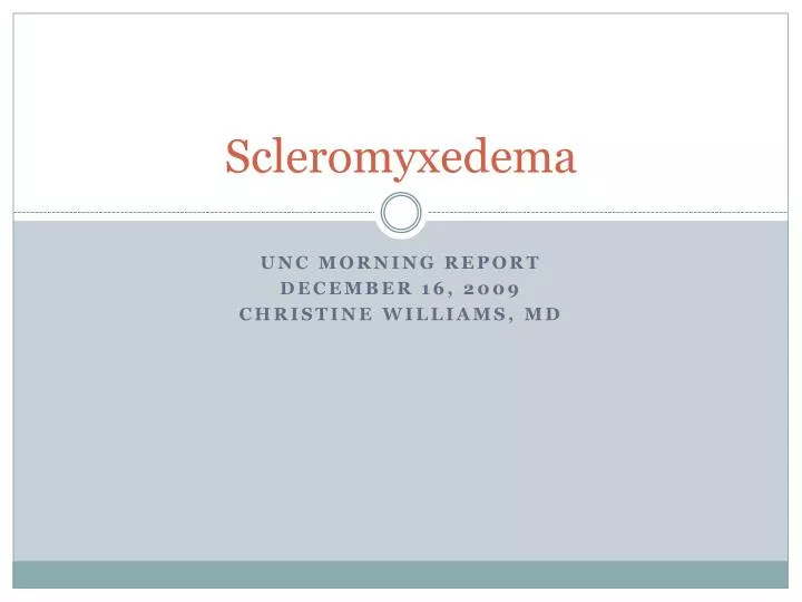 scleromyxedema
