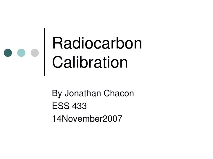 radiocarbon calibration