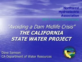 Dave Samson CA Department of Water Resources