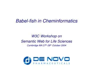 Babel-fish in Cheminformatics