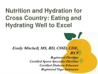 Nutrition and Hydration for Cross Country: Eating and Hydrating Well to Excel