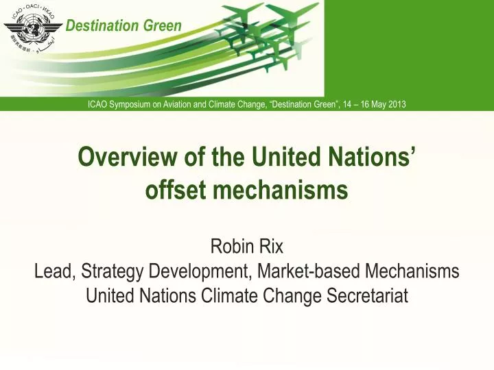 overview of the united nations offset mechanisms