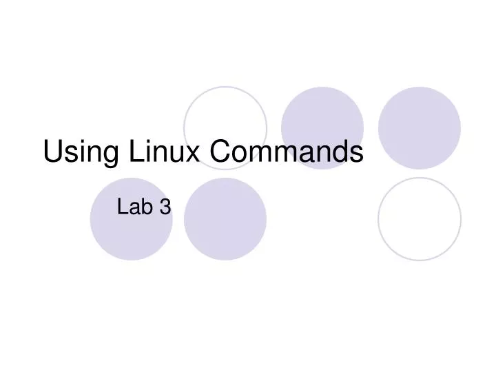 using linux commands