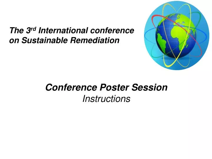 the 3 rd international conference on sustainable remediation