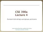 CSE 390a Lecture 4