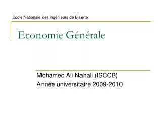 economie g n rale