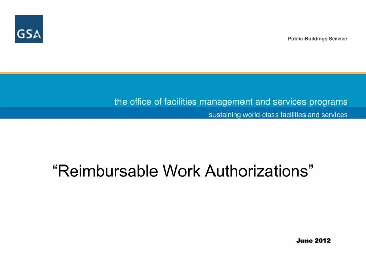 reimbursable work authorizations