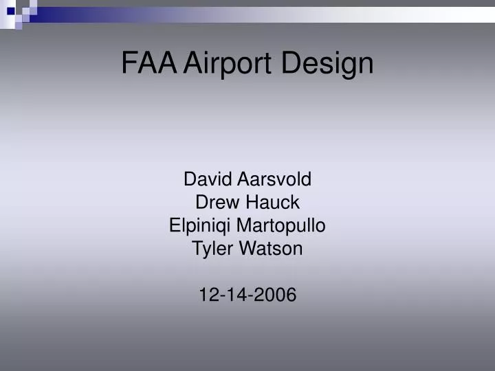 faa airport design