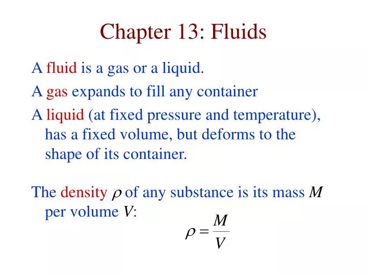 chapter 13 fluids