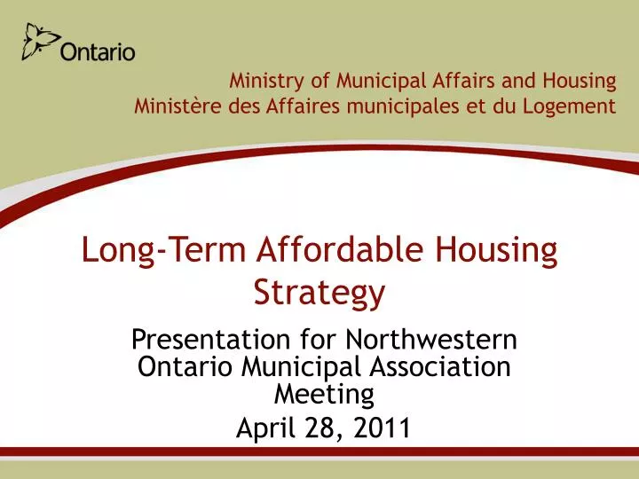 long term affordable housing strategy