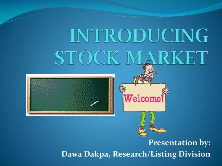 introducing stock market