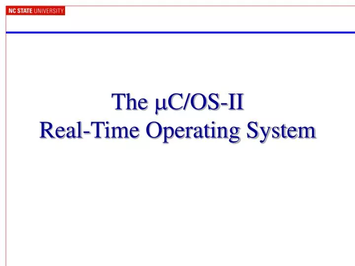the m c os ii real time operating system