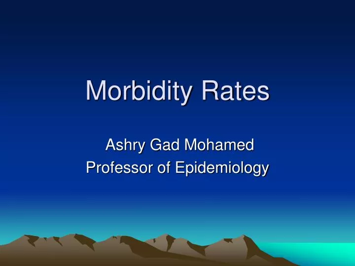 morbidity rates