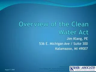 PPT - Clean Water Act PowerPoint Presentation, Free Download - ID:1768531