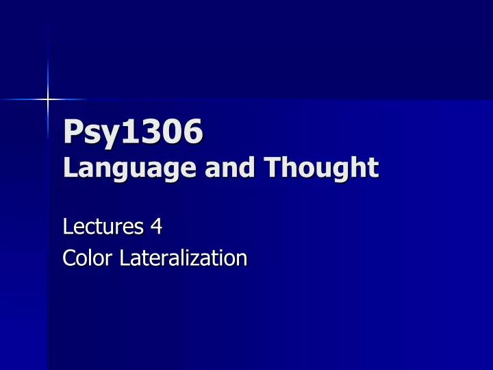 psy1306 language and thought