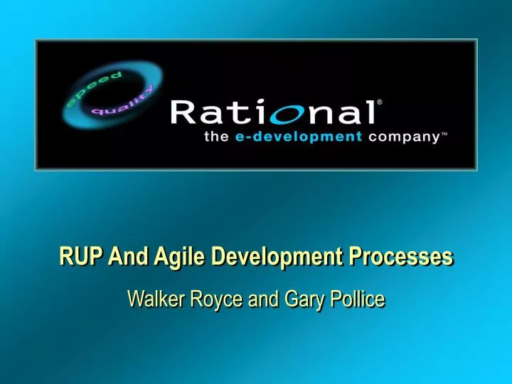 rup and agile development processes