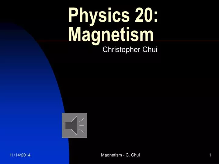 physics 20 magnetism