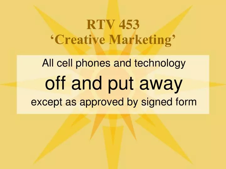 rtv 453 creative marketing