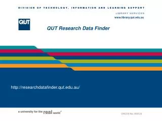 QUT Research Data Finder