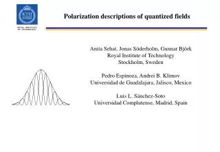 Polarization descriptions of quantized fields