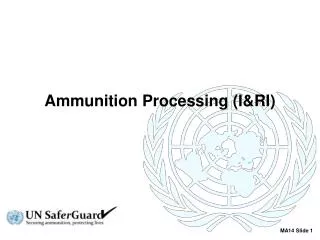 Ammunition Processing (I&amp;RI)