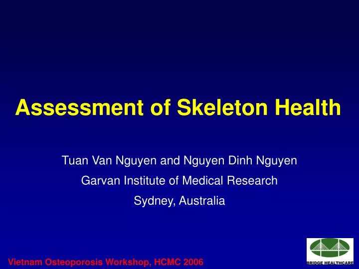 assessment of skeleton health