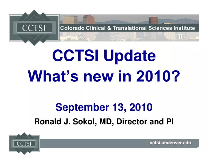 cctsi update what s new in 2010 september 13 2010