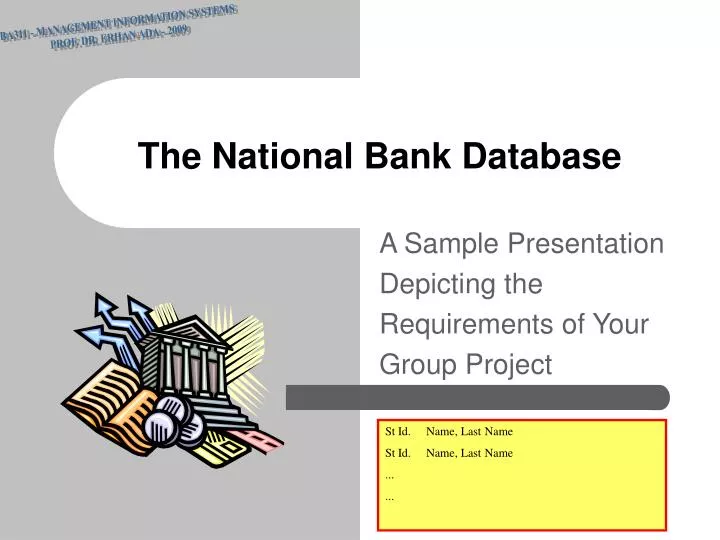 the national bank database