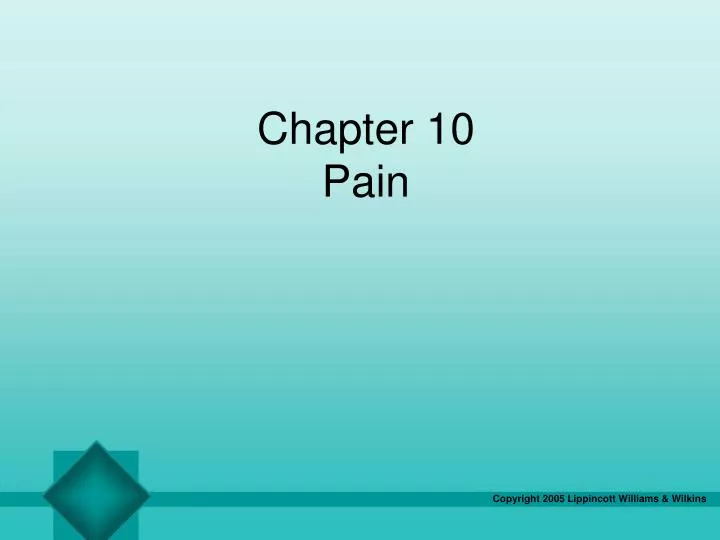 chapter 10 pain