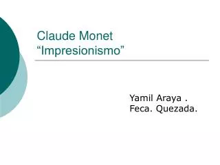 claude monet impresionismo