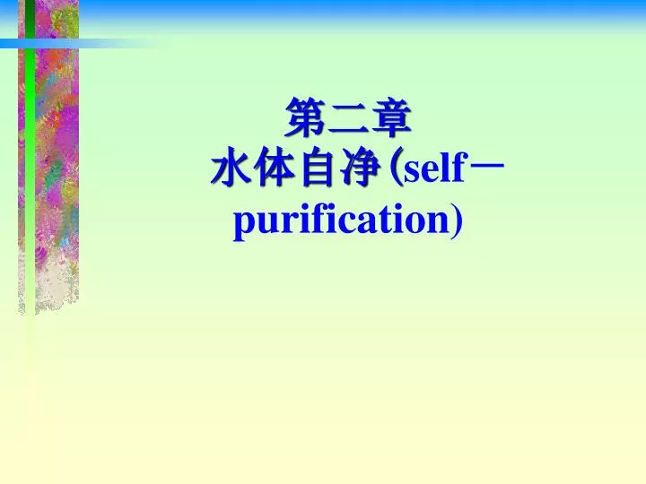 self purification