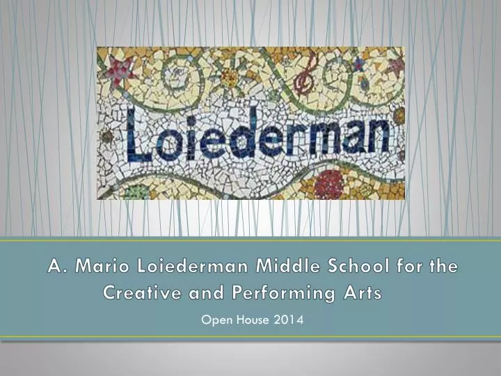 a mario loiederman middle school for the creative and performing arts