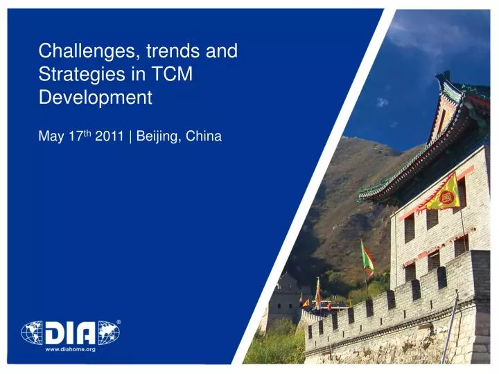 challenges trends and strategies in tcm development