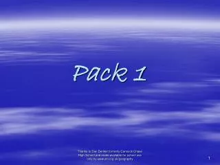 Pack 1