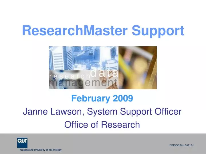 researchmaster support