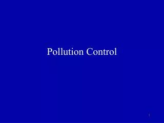 Pollution Control