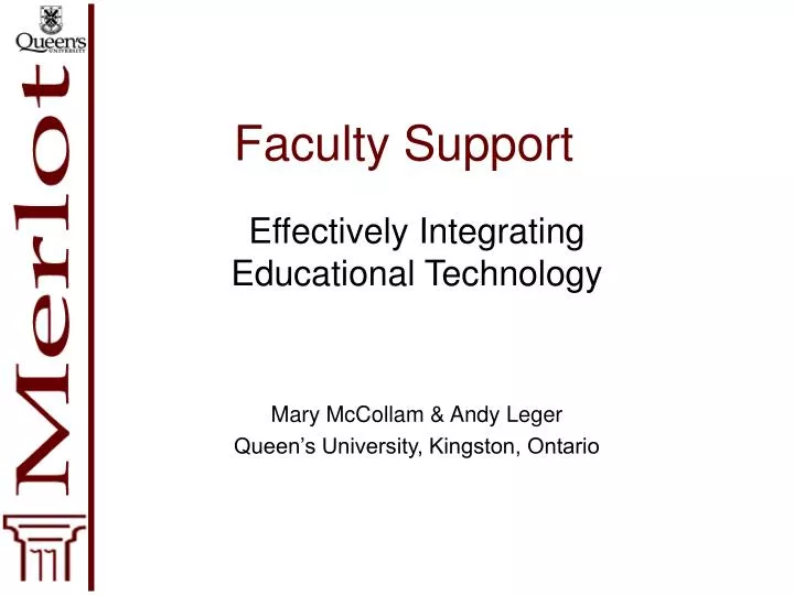 faculty support