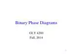 Binary Phase Diagrams - slide 1