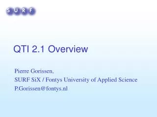 QTI 2.1 Overview