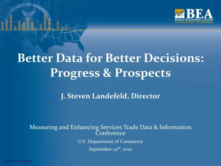 better data for better decisions progress prospects
