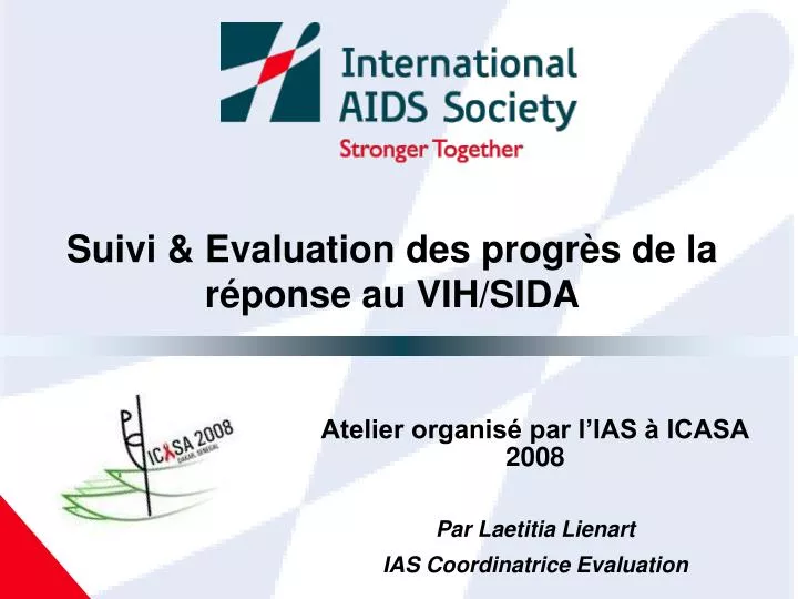 suivi evaluation des progr s de la r ponse au vih sida